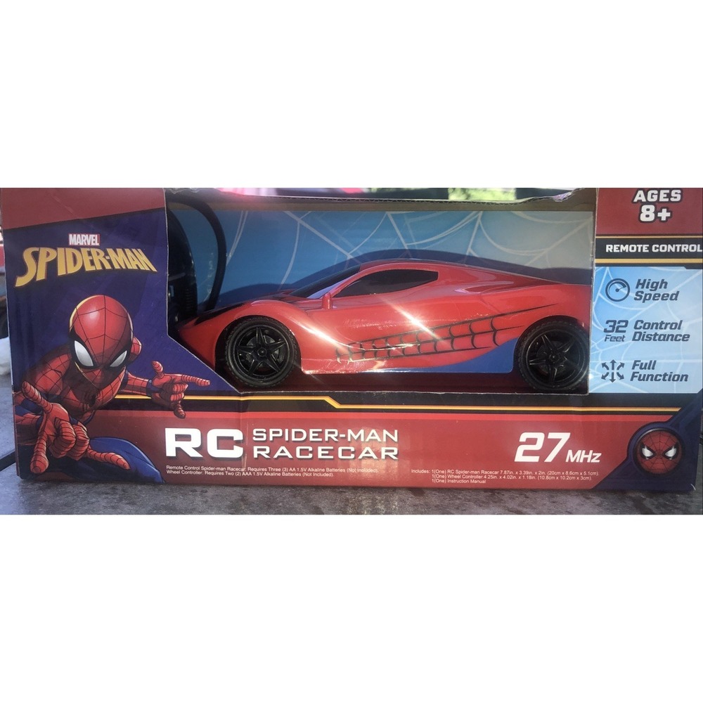 Marvel Spider-Man RC Race Car 27MHz Remote Control Toy 8+ High Speed NEW